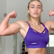 Teen muscle girl Fitness girl Sami